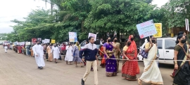 India – Marcia silenziosa per protestare contro le violenze nello Stato di Manipur