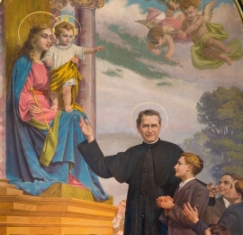 RMG - Don Bosco rêveur : fleurs et fruits à Marie