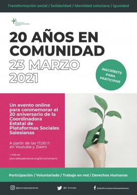 Spagna – Le Piattaforme Sociali Salesiane celebrano il loro 20° anniversario