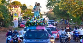 Paraguay - Procesión motorizada de María Auxiliadora