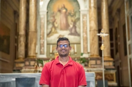 SG – Misjonarze 154. Salezjańskiej Wyprawy Misyjnej: Shivraj Bhuriya z Indii (INB), który udaje się na Słowenię (SLO)