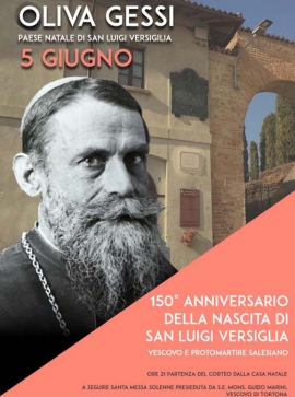 RMG - 5 de junio de 2023: 150° aniversario del nacimiento de San Luis Versiglia, SDB