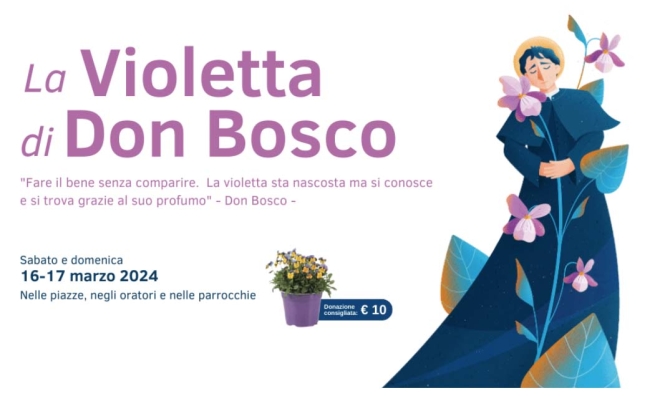 Italia – La Violetta di Don Bosco: “Una Violetta per il futuro dei ragazzi poveri e abbandonati”