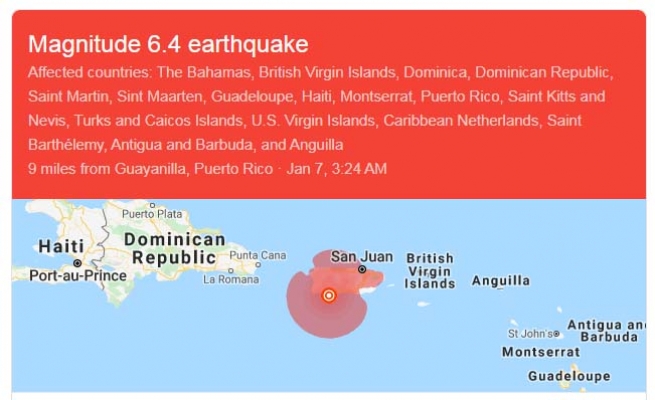 Porto Rico – Paura e distruzione per il terremoto, mentre proseguono le scosse