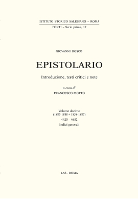 Italia – Se completó la edición crítica del Epistolario de Don Bosco, un texto imprescindible para la historia salesiana