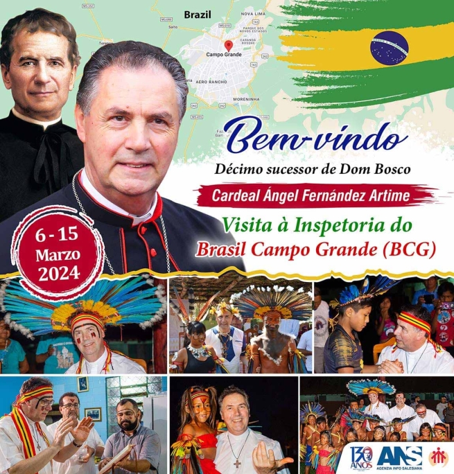 RMG – Visite du Cardinal Fernández Artime, Recteur Majeur des Salésiens, à la Province du Brésil-Campo Grande