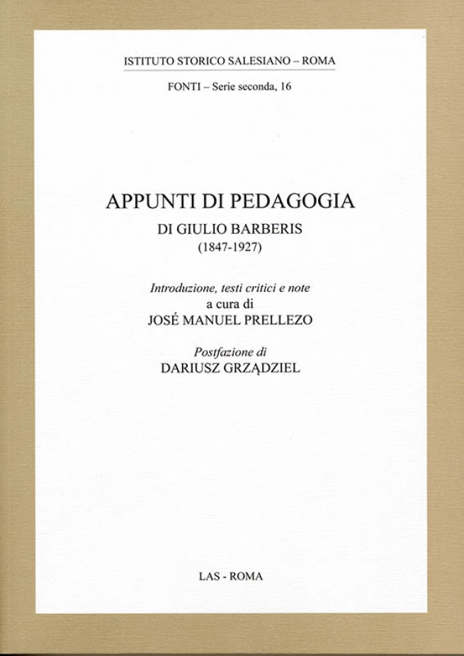 Dom Generalny – “Appunti di Pedagogia di Giulio Barberis”. Wydanie krytyczne