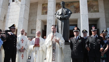 Italy - Return of stolen Don Bosco relic to original site