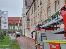Alemania - Fuertes tormentas causan graves daños en el monasterio de Benediktbeuern