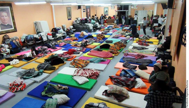 Mexico - Emergency shelters for immigrants from Haiti are overflowing