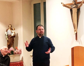 Itália – Boa-noite de Dom Ryabukha aos salesianos da Sede Central Salesiana. Um testemunho sobre os milagres de Maria durante a guerra na Ucrânia