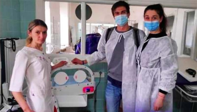 Ucraina – Visita alle istituzioni mediche ucraine che hanno ricevuto le incubatrici realizzate da vari CFP salesiani di Spagna
