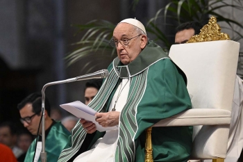 Vatican - Messe finale de la XVIe Assemblée Générale du Synode, le Pape François : « Nous rêvons d'une Église au service de tous »