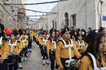 Palestina – Vigília de Natal com os escoteiros salesianos