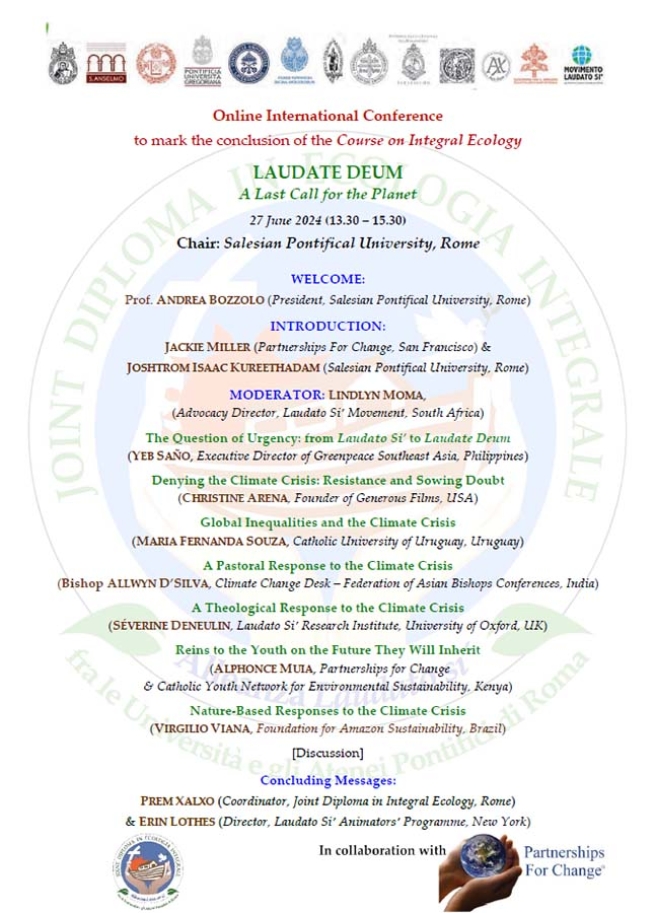 Itália – Conferência internacional On-Line conclui curso de Ecologia Integral