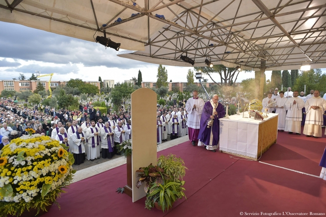 Italy - Pope Francis celebrating Mass for the commemoration of the departed at Prima Porta