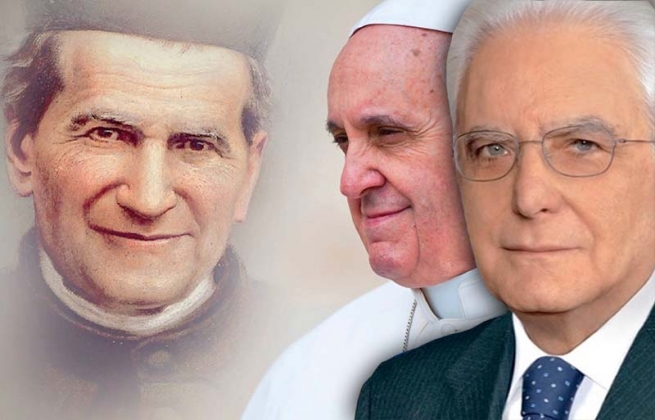 Italy - Homage of the Pope and President Mattarella to Don Bosco