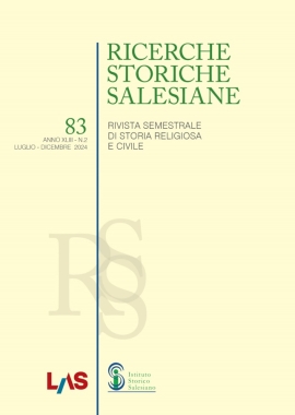 RMG – Un nuovo numero di Ricerche Storiche Salesiane, l’83°