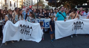 Espagne - Les Salésiens de Valencia participent à la manifestation "Pauvreté Zéro"