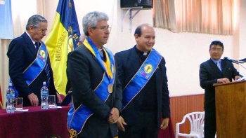 Bolivie - Installation du nouveau Recteur de l'Université Salésienne de la Bolivie