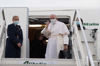 Italie - Le voyage du pape François en Irak a commencé