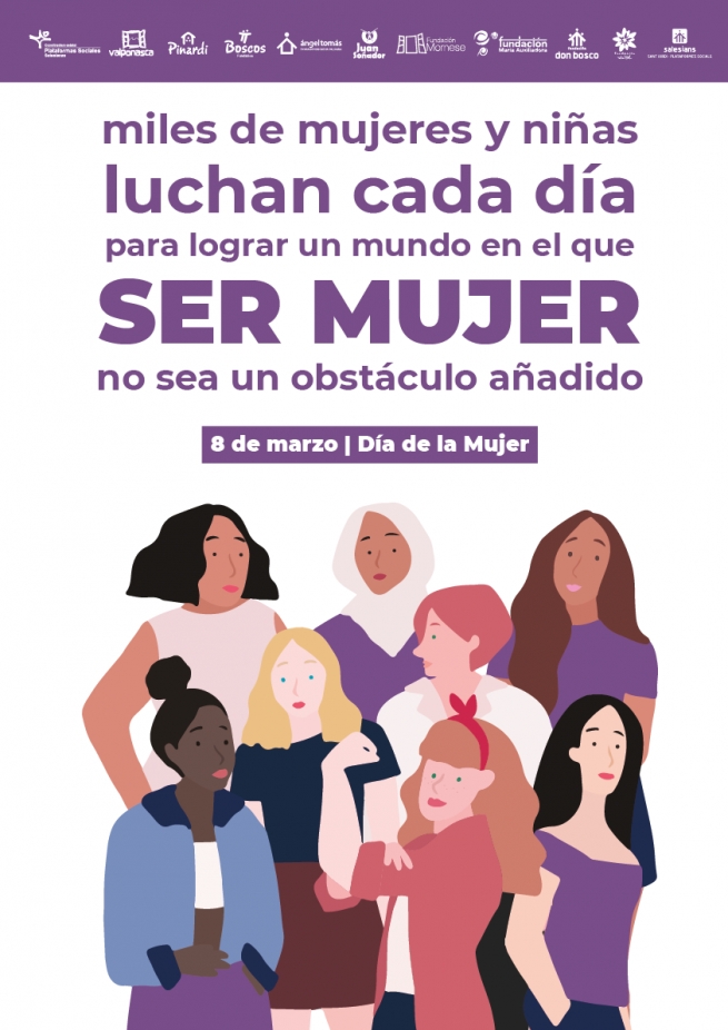 Spain - Salesian Social Platforms celebrate International Women's Day with the #OrgullosaDeSerMujer campaign
