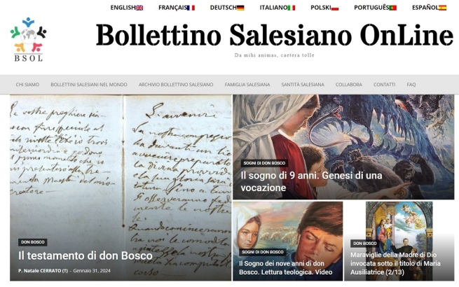 RMG – Un anno con il “Bollettino Salesiano Online” (BSOL)