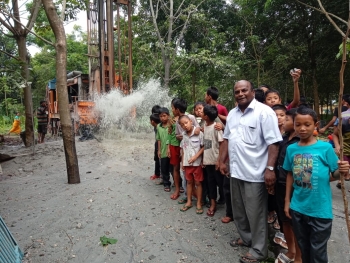 India – Water, finally, for the children of "Don Bosco Damra"