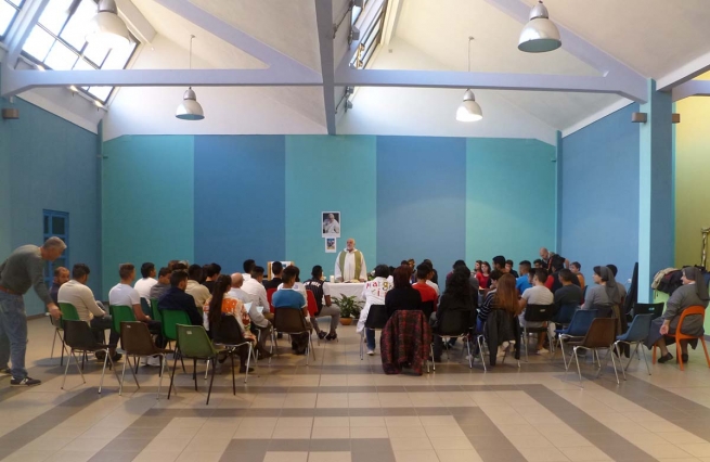 Italia - Celebración del Jubileo de los presos en  "Ferrante Aporti"