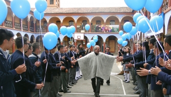 Colombie -  Visite Extraordinaire du P. Filiberto González à la maison de Tunja