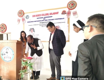 Índia - Workshop nacional sobre Metodologia e Propostas de Pesquisa no Don Bosco College, de Golaghat