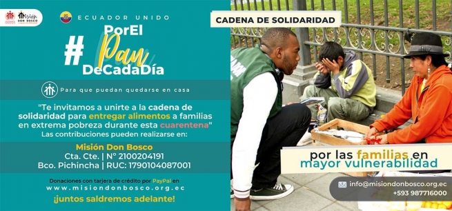 Equateur – « Pour le pain quotidien, afin qu’ils puissent rester chez eux : » la solidarité salésienne au temps de COVID-19