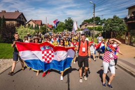 Polonia - Una delegación de jóvenes procedentes de Croacia en Katowice