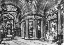 Turin, Italy - 1948 - The Altar of Don Bosco in the Shrine of Mary Help of Christians