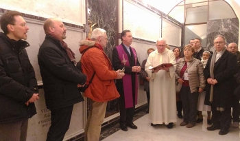 Italie - Le P. Ángel Fernández Artime a béni la cripte de la basilique de Marie Auxiliatrice