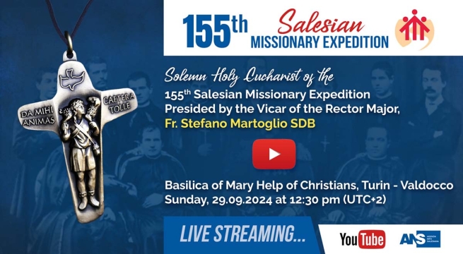 RMG – La Misa de Envío de la 155° Expedición Misionera Salesiana: accesible en directo streaming en ANSChannel