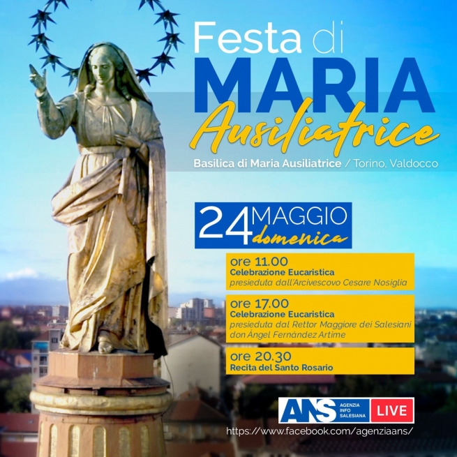 Itália – Festa de Maria Auxiliadora: juntos, mesmo à distância