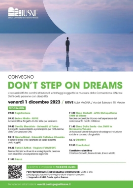Italia – “Don’t Step On Dreams”: un confronto allo IUSVE su disabilità e inclusione