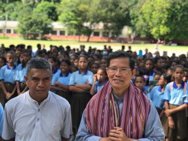 Timor Oriental - El Consejero para la Región Asia Este-Oceanía visita el prestigioso colegio salesiano de Essa-Baucau