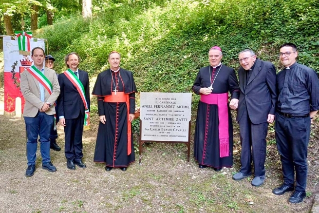 Itália – Reitor-Mor inaugura o caminho Santo Artêmides Zatti, em San Salvatore Monferrato, cidade natal do P. Carlo Evasio Cavalli