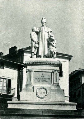 Italy - First monument in honor of Don Bosco