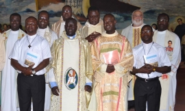 Togo - Profesión perpetua de la Salesianos Samuel Kokou Agbrgninou y Joël Kadjakade