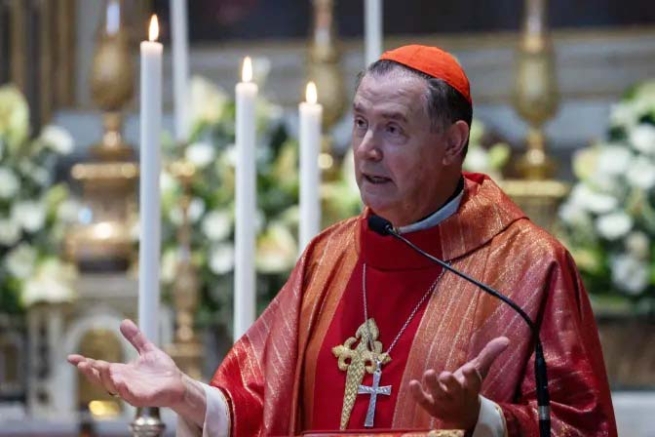 Italy – Cardinal Ángel Fernández Artime presides at the Eucharist in the Spanish National Church of Santiago and Monteserrat, in honour of the patron saint Saint James the Apostle