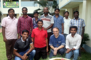 Índia – Padre Václav Klement encontra-se com os estudantes de teologia de Tiruchy