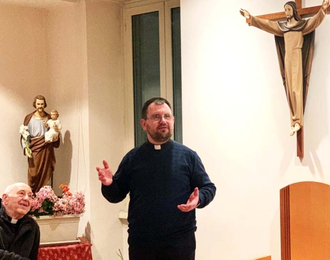 Italy – Bishop Ryabukha's "good night" to Salesians at Salesian Headquarters. A testimony about Mary's miracles during the war in Ukraine
