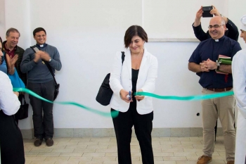 Italie - Inauguration d'un atelier de pâtisserie  au 'Borgo ragazzi Don Bosco'