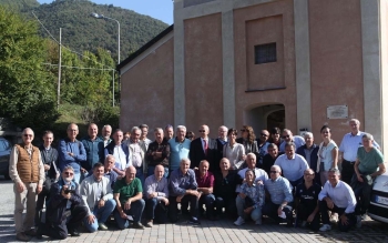 Italie - Les Anciens Élèves de Vendrogno réunis dans le souvenir du P. Camillo Giordani et de son frère, le Vénérable Attilio Giordani