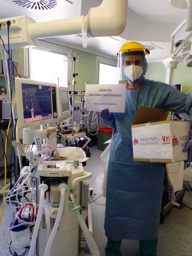 Espanha – “Misiones Salesianas” entrega mais de 37.000 máscaras FFP2 a profissionais de saúde que combatem o coronavírus