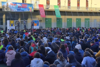 Italy - Hundreds of young people at the SYM DAY in Valdocco