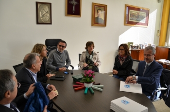 Italie -Visite de Mariastella Gelmini à la maison salésienne de Sesto San Giovanni